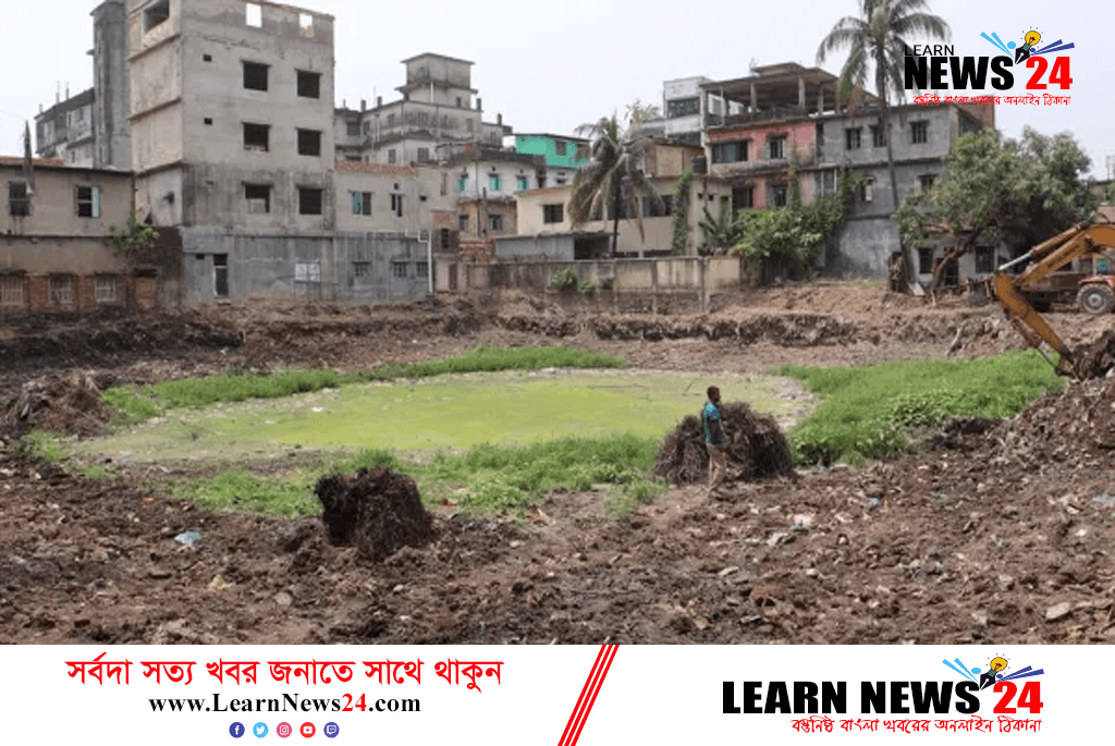 প্রাণ ফিরে পাচ্ছে “দখল-দূষণ” থেকে ফেনীর রাজবাড়ি পুকুর