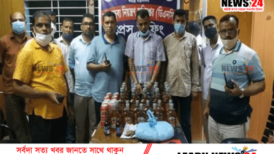 ছাগলনাইয়ায় গাঁজা, বিদেশী মদসহ মাদক বিক্রেতা আটক