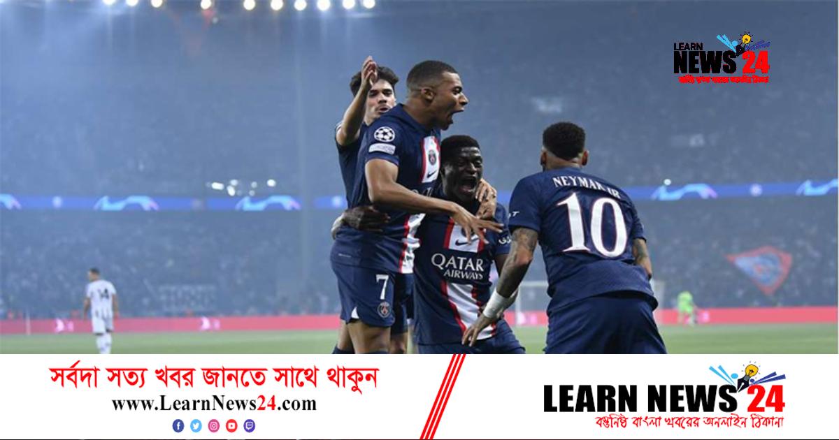 এমবাপ্পের জোড়া গোলে জিতল পিএসজি