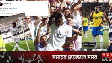 ভিনিসিয়াসের নাচকে ‘বানর নাচ’ বলায় তীব্র নিন্দা জানিয়েছেন নেইমার-পেলে