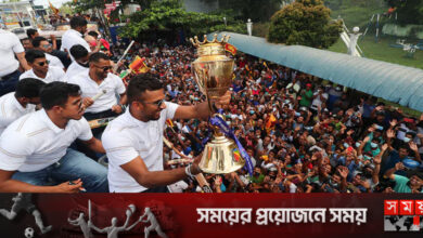 দেশে ফিরে রাজসিক অভ্যর্থনা পেল শ্রীলঙ্কা