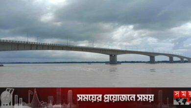 বঙ্গমাতা ফজিলাতুন নেছা মুজিব সেতুর পিলারে কার্গোর ধাক্কা