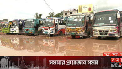 বৃষ্টি হলেই ডুবে যায় বাস টার্মিনাল