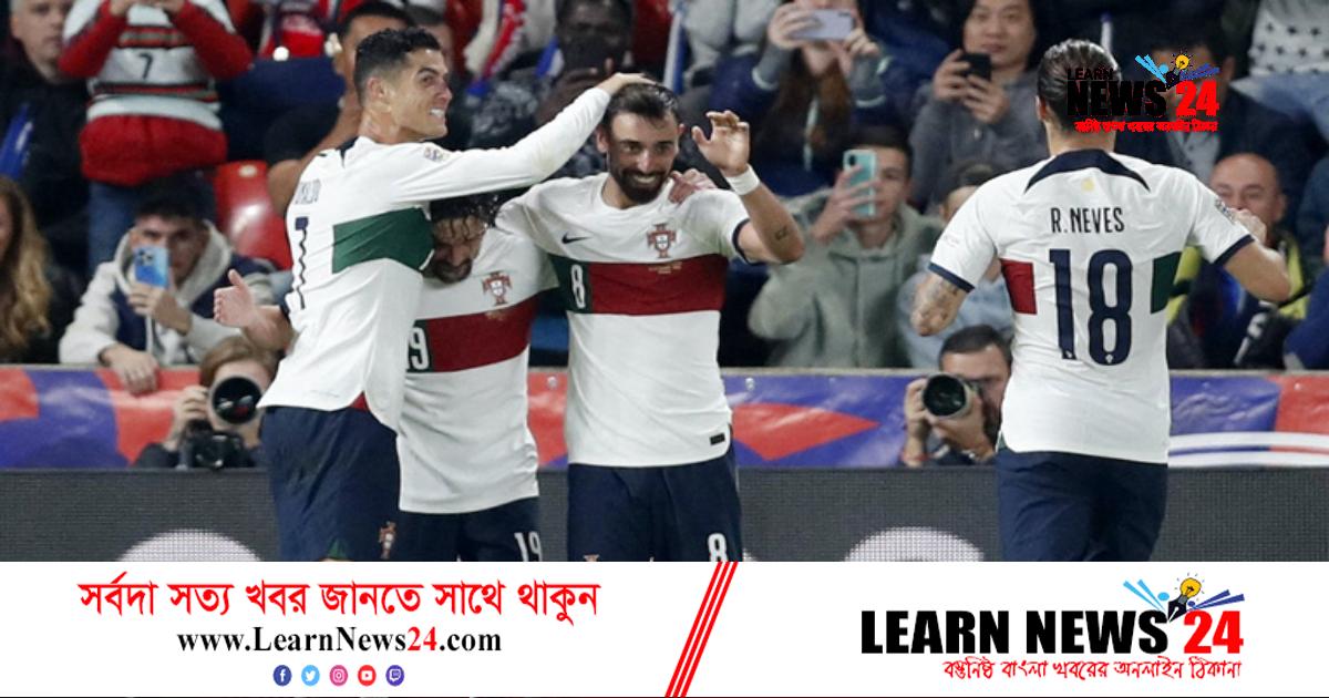 রোনালদোর নিষ্প্রভতা সত্বেও চেকদের উড়িয়ে দিল পর্তুগাল