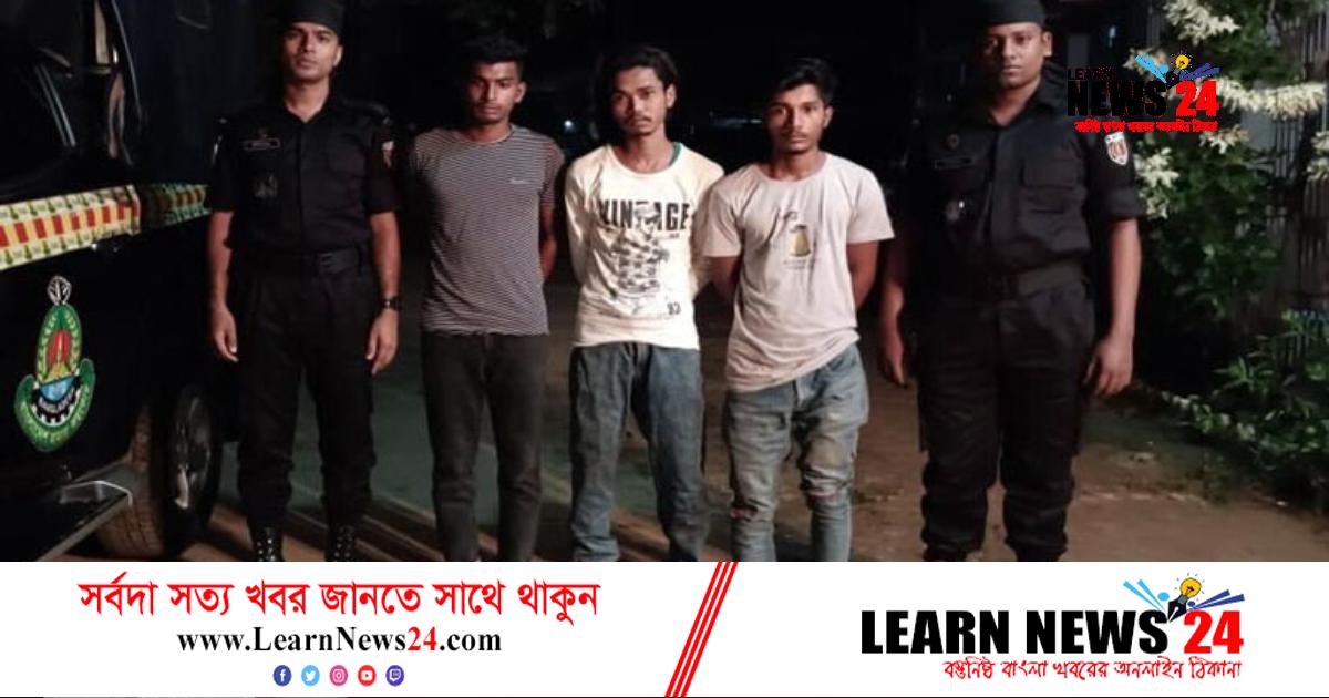 পিকআপে প্লাস্টিকের বস্তায় গাঁজা, আটক ৩