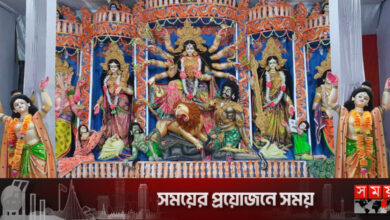 ১৫১ প্রতিমায় জেলার বড় আয়োজন বাগেরহাটের যে মণ্ডপে