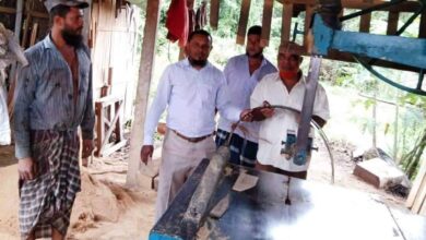 পরশুরামে লাইসেন্স বিহীন করাতকল পরিচালনায় একটি “স” মিল বন্ধ ঘোষণা