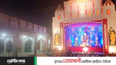 ফেনীতে ১৪৩টি পূজামন্ডপে সাজ সাজ রব