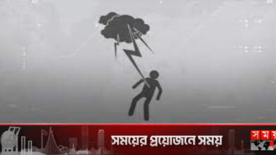 খালে মাছ ধরতে গিয়ে বজ্রপাতে কৃষকের মৃত্যু