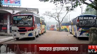 কুড়িগ্রামে অলিখিত পরিবহন ধর্মঘটে ভোগান্তি বেড়েছে যাত্রীদের