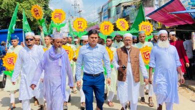 পরশুরামে পবিত্র ঈদে মিলাদুন্নবী উপলক্ষ্যে জশনে জুলুস অনুষ্ঠিত