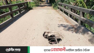 দাগনভূঞায় ব্রীজ যেন মরণফাঁদ – দৈনিক ফেনীর সময়