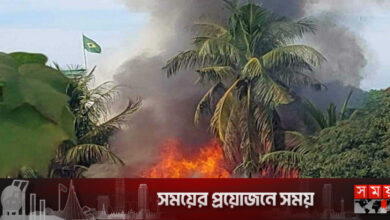 রাঙামাটিতে আগুনে পুড়ল ৬ বসতঘর