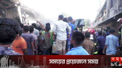 পেট্রোল পাম্পের পাশে ভয়াবহ আগুন, পুড়ল ২ দোকান