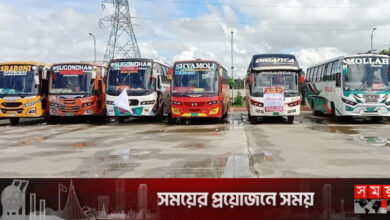 সুনামগঞ্জে বাস ধর্মঘট সাময়িক প্রত্যাহার