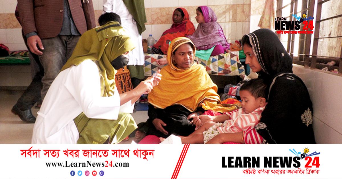 নওগাঁ সদর হাসপাতালে মেঝেতেও জায়গা নেই