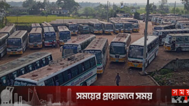 হবিগঞ্জে পরিবহন ধর্মঘটে ভোগান্তি