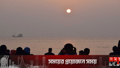লাখো পর্যটকের সামনে ডুবল ২০২২ সালের শেষ সূর্য
