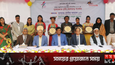 নিজ বিশ্ববিদ্যালয়ে সংবর্ধনা পেলেন সাবিনারা