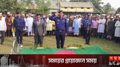 রাষ্ট্রীয় মর্যাদায় বীর মুক্তিযোদ্ধা জহির উদ্দিনের দাফন সম্পন্ন