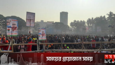রাজশাহীর সমাবেশস্থলে আসতে শুরু করেছে নেতাকর্মীরা