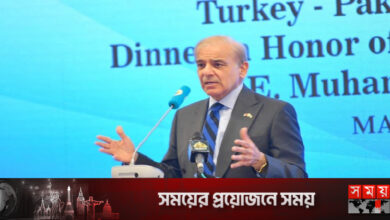 বক্তব্যে বাধা: শিগগির আপনাদের খাবার দেয়া হবে বললেন শাহবাজ