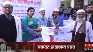 নরসিংদীতে কৃষকের মাঝে সার-বীজ বিতরণ