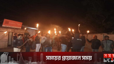 চুয়াডাঙ্গায় বিএনপির মশাল মিছিল