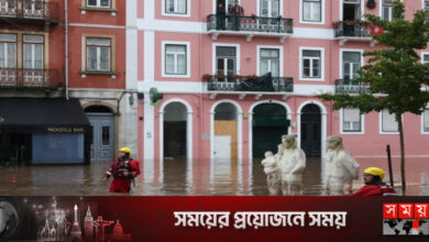 ভারি বৃষ্টিতে লিসবনে দেখা দিয়েছে জলাবদ্ধতা