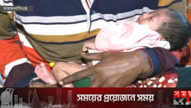 ময়মনসিংহে ঠান্ডাজনিত রোগের ঝুঁকিতে শিশুরা