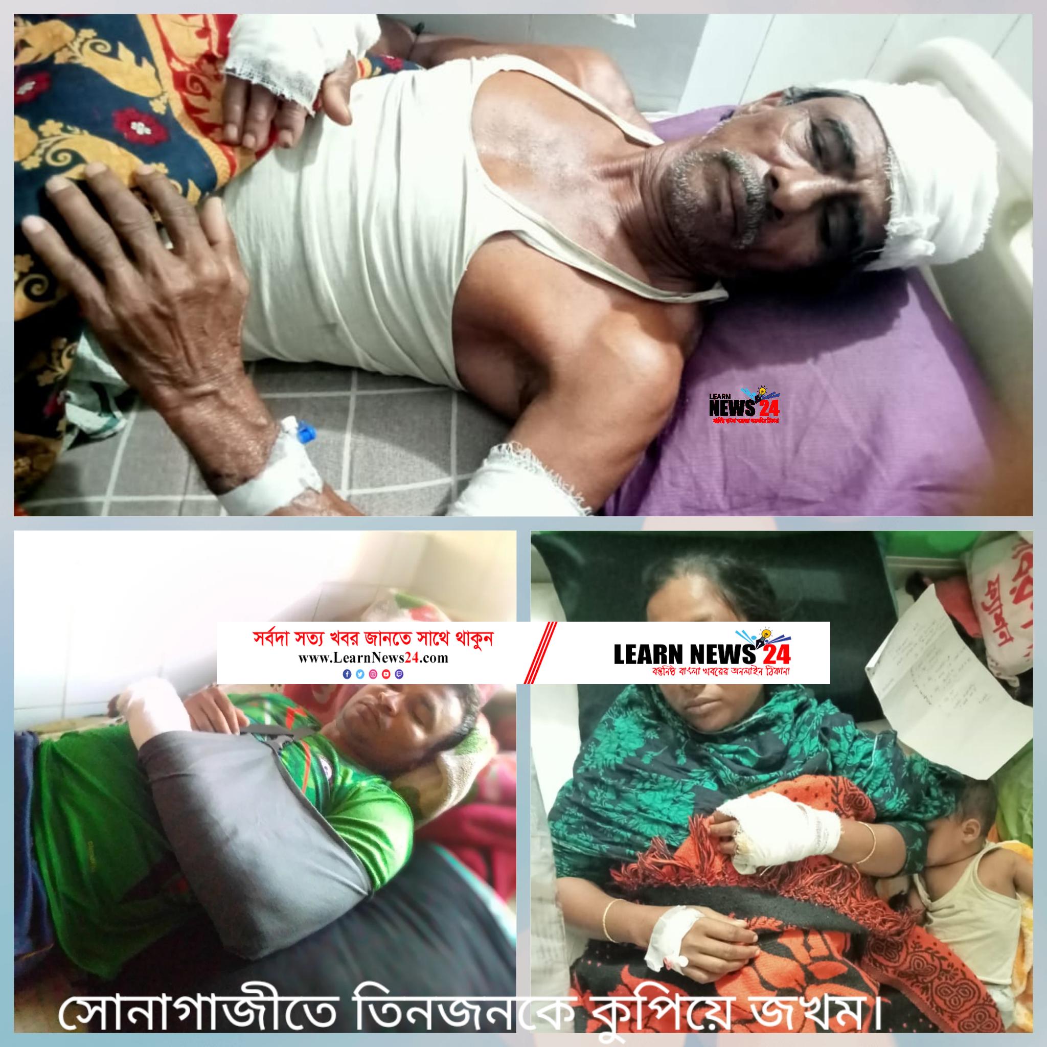 সোনাগাজীতে একই পরিবারের তিনজনকে কুপিয়ে জখম সোনাগাজীতে একই পরিবারের তিনজনকে কুপিয়ে জখম