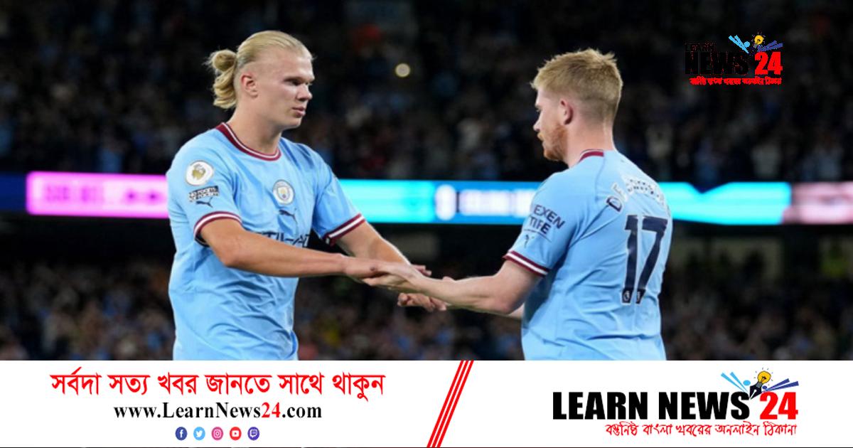 হালান্ডকে গোল করার নেশায় পেয়েছে: ডি ব্রুইনা হালান্ডকে গোল করার নেশায় পেয়েছে: ডি ব্রুইনা