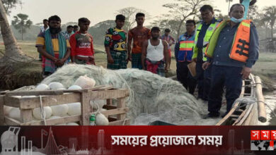 হাতিয়ায় অবৈধ জাল, ট্রলার ও জাটকাসহ ৯ জেলে আটক