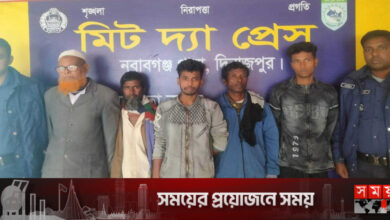 দিনাজপুরে পলাতক ৫ আসামি গ্রেফতার