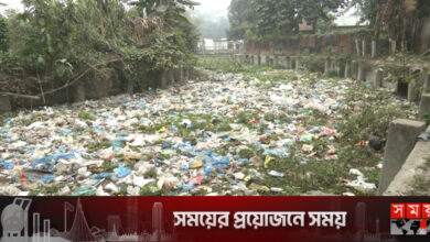 ময়মনসিংহের খালগুলো এখন ময়লার ভাগাড়
