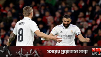 বেনজেমা-ক্রুসের গোলে রিয়ালের স্বস্তির জয়