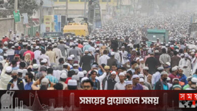 আখেরি মোনাজাতে অংশ নিতে মুসল্লিদের ঢল